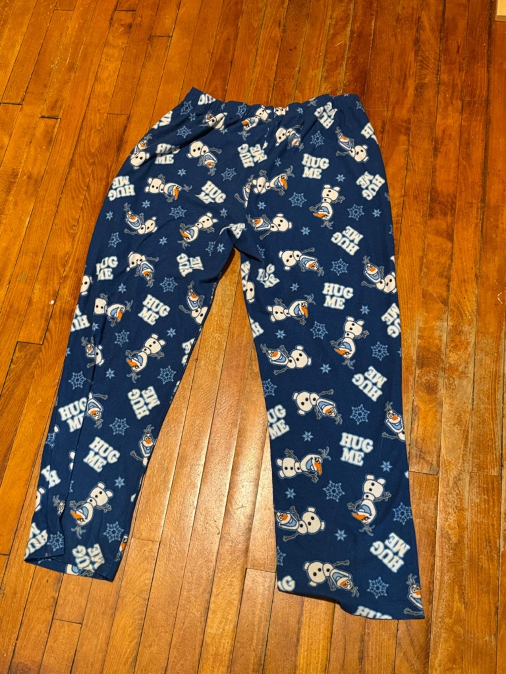 Disney Navy Blue Snowman 'Hug Me' Kids Pajama Pants